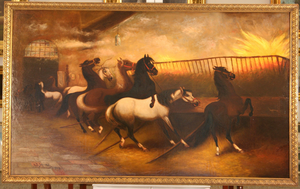 Hugh Bolton Jones | Horses in Fire